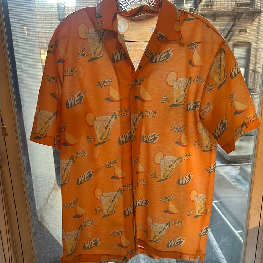 Zara Orange Musical Instruments Shirt